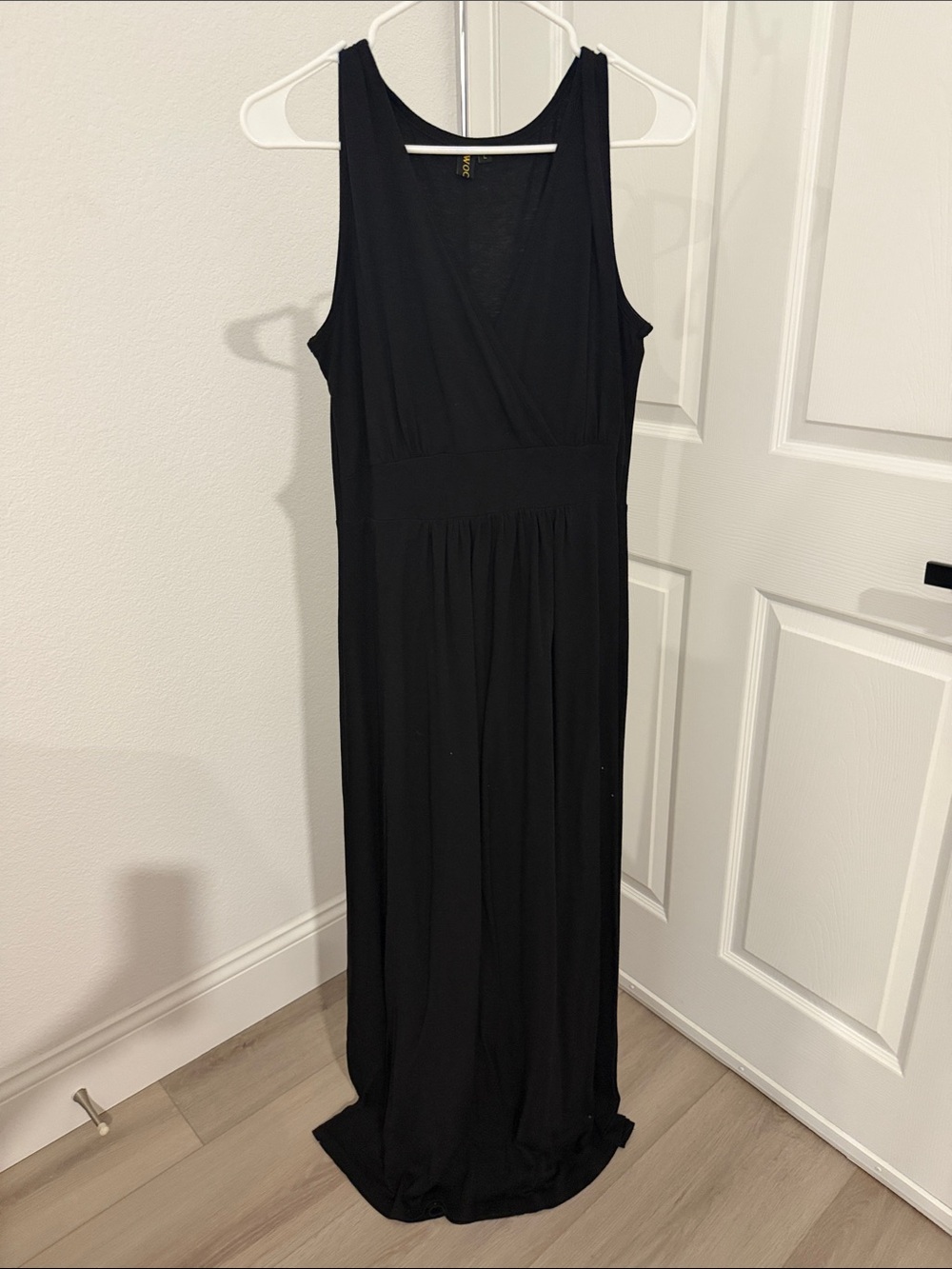 🎉SALE!!! Women's Black Sleeveless Maxi Dress with Waistband